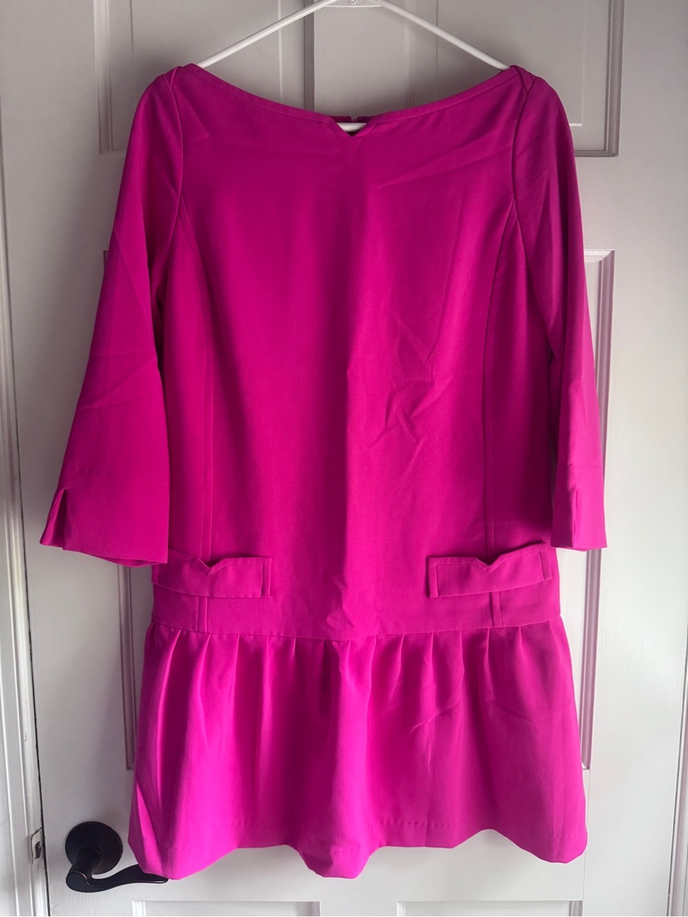 Victoria Beckham for Target Pink Drop Waist Bow Dress Small